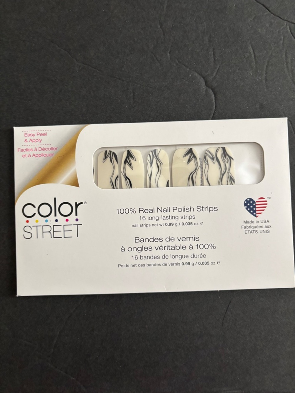 Color Street Tropical Vines overlay Nail Polish Strips
